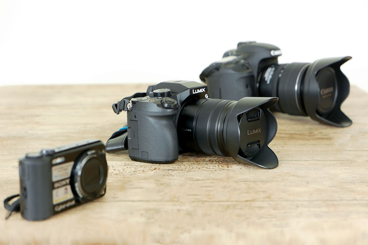 Cámaras de fotos camera Reflex, compactas, acción e instantáneas